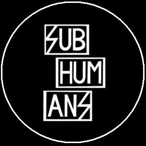 Button Subhumans \"Schrift\"