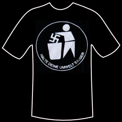 T-shirt \"Halte deine Umwelt sauber\"