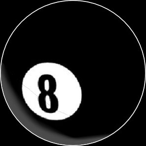 Button schwarze 8