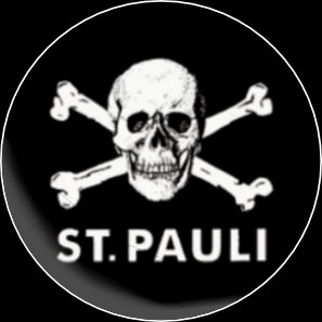 Button st. pauli logo sw